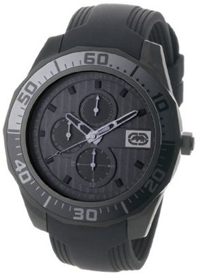 Marc Ecko E13517G1 The Equation Analog Black Resin Strap