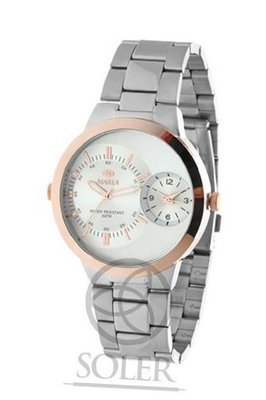 Marea B 21134 3 Silver Stainless Steel Bracelet Quartz