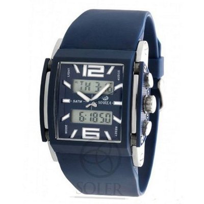 Marea B 35234 3 Blue Rubber Strap Quartz