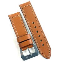 Pre-V by Mario Paci in Cognac with sewn in Stainless Steel buckle 24/24 125/80