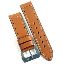 Pre-V by Mario Paci in Cognac with sewn in Stainless Steel buckle 24/24 125/80
