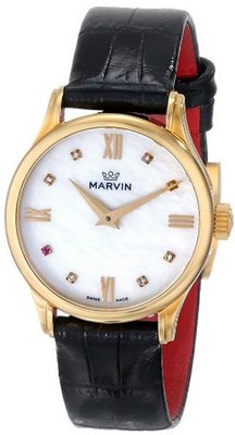 Marvin M020.51.77.74 Malton Analog Display Swiss Quartz Black