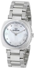 Marvin M022.12.77.12 Cushion Analog Display Swiss Quartz Silver