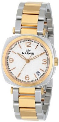 Marvin M022.32.34.32 Cushion Analog Display Swiss Quartz Two Tone