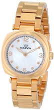 Marvin M022.52.77.52 Cushion Analog Display Swiss Quartz Rose Gold