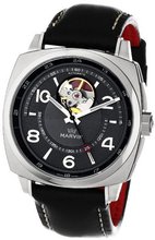 Marvin M119.13.48.84 Malton 160 Cushion Automatic Open Heart Grey Dial and 38-Hour Power Reserve