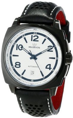 Marvin M119.23.24.84 Malton 160 Cushion Automatic Black and White 38-Hour Power Reserve