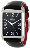 Marvin M124.14.41.64 Malton 160 Rectangular Automatic Stainless Steel Black Dial and 38-Hour Power Reserve