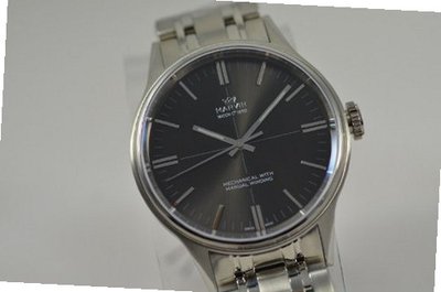 Marvin Round DN8 Mechanical Swiss Made Black Dial Stainless Steel Classic