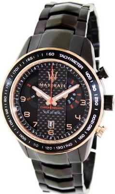 Maserati Corsa R8873610002 Black Stainless-Steel Analog Quartz with Black Dial