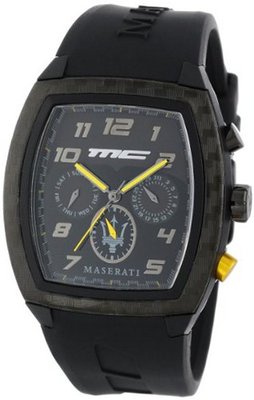 Maserati R8851104025 Passione Black Rubber Strap Passione