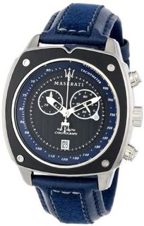 Maserati R8871606002 Velocita Blue Leather Band