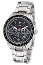 PLANCIA CHRONOGRAPH BLACK DIAL METAL BAN