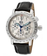 Masterpiece Flyback Automatic Chrono Silver (925) Dial Black Genuine Crocodile