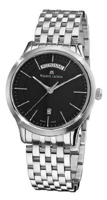Maurice Lacroix LC1007-SS002330 Les Classiques Quartz Black Day Date Dial