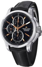 Maurice Lacroix Pontos Chronograph Black Leather Strap PT6188-SS001-332