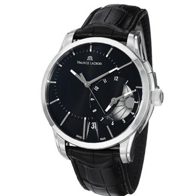 Maurice Lacroix PT6118-SS001331 Pontos Black Leather Strap