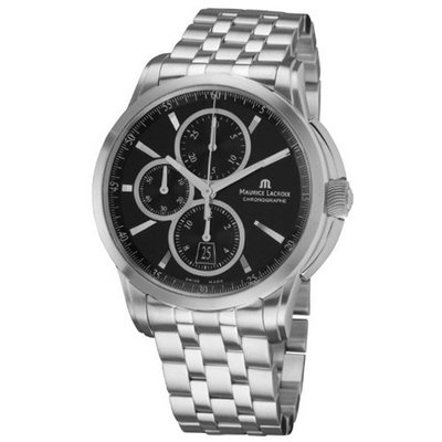 Maurice Lacroix PT6188-SS002330 Pontos Pontos Black Chronograph Dial