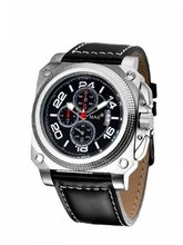 uMAX Watches Modern Gunmetal Square 