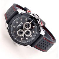 Unisex Automatic Date Sport Skeleton Mechanical Rubber Silicone Band