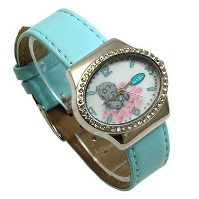 Me To You Tatty Teddy Blue Strap CZ Oval Shape MTY79B