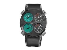 Meccaniche Veloci W103L_001 Automatic Black PVD Titanium and Aluminum 4 Dial Dual Time Date