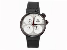 Meccaniche Veloci W123K085451017 Quattro Valvole Automatic Black PVD Titanium Silver Dial Rubber Chronograph