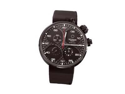Meccaniche Veloci W123K115372017 Quattro Valvole Automatic Black PVD Titanium Carbon-Fiber Black Dial Rubber Chronograph