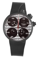 Meccaniche Veloci W123K124372017 Quattro Valvole Automatic Black PVD Titanium Titan Fiber and Black Dial Rubber Chronograph