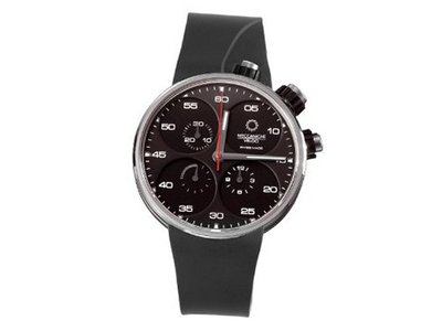 Meccaniche Veloci W123N082372016 Quattro Valvole Automatic Titanium Black Dial Rubber Chronograph