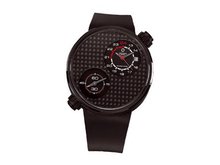 Meccaniche Veloci W125K249439017 Quattro Valvole Automatic Black PVD Titanium Black Carbon Fiber Dial Rubber Dual-Time