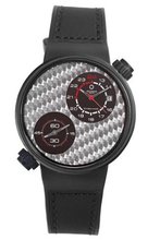 Meccaniche Veloci W125K250463017 Quattro Valvole Automatic Black PVD Titanium Titan Fiber Dial Rubber Dual-Time