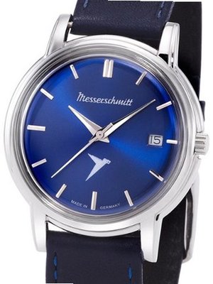 Messerschmitt Radiant Blue Dial Special Edition Quartz Dress KR200-BDBL