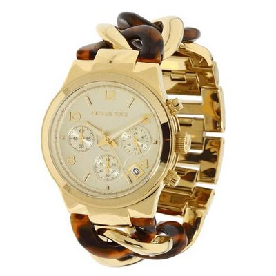 Michael Kors Chain Link Acrylic Gold-tone Ladies MK4222
