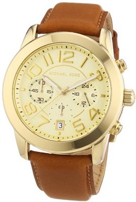 Michael Kors Champagne Dial Brown Leather Ladies MK2251