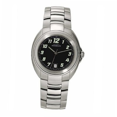 Michel Herbelin 12630/B24 37mm Silver Steel Bracelet & Case Anti-Reflective Sapphire