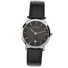 - Michel Herbelin - Leather Band - Sapphire Crystal - Water Resistant - 413/14