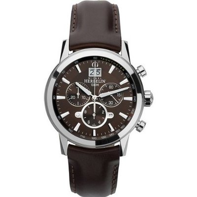 - Michel Herbelin - Leather Band - W.R 10ATM - 36669/48MA