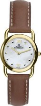 Michel Herbelin Quartz with Mother of Pearl Dial Analogue Display and Brown Leather Strap 17467/P19GO