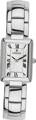 Michel Herbelin Quartz with White Dial Analogue Display and Silver Stainless Steel Bracelet 17463/B08