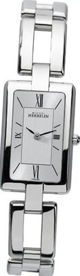 Michel Herbelin Quartz with White Dial Analogue Display and Silver Stainless Steel Bracelet 17466/B01