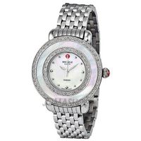 Michele Cloette Diamond Mother of Pearl Dial Stainless Steel Ladies MWW20E000001