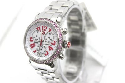 Michele CSX Carousel 104 Pink Sapphire $1545 36mm with Michele Bracelet Mw03m03a1953