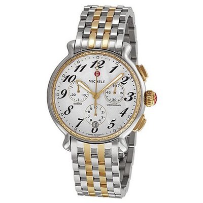 Michele Fluette Silver White Dial Two-tone Ladies MWW24A000007