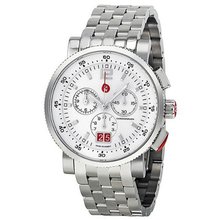 MICHELE MWW01K000010 Sport Sail Large Analog Display Swiss Quartz White
