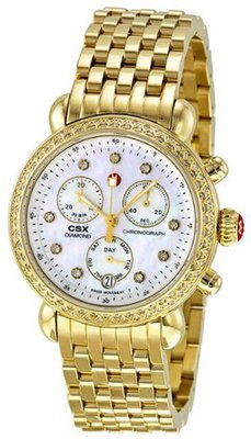 MICHELE MWW03M000141 CSX-36 Analog Display Swiss Quartz Gold