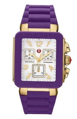 MICHELE MWW06L000020 Park Jelly Bean Analog Display Swiss Quartz Purple