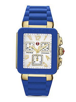 MICHELE MWW06L000022 Park Jelly Bean Analog Display Swiss Quartz Blue