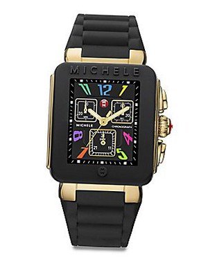 MICHELE MWW06L000026 Park Jelly Bean Analog Display Swiss Quartz Black