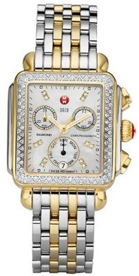 MICHELE MWW06P000108 Deco Analog Display Swiss Quartz Silver